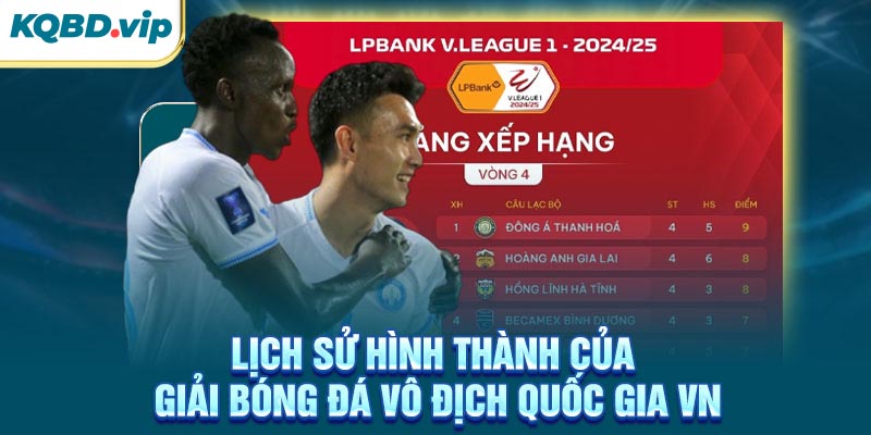 Lịch sử hình thành của giải bóng đá vô địch Quốc Gia VN